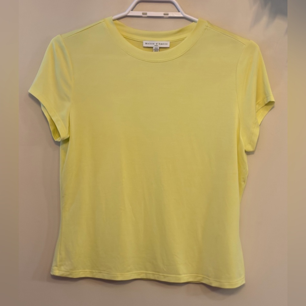 Maison D'AMELIE Model Blend Crewneck Short Sleeve Tee